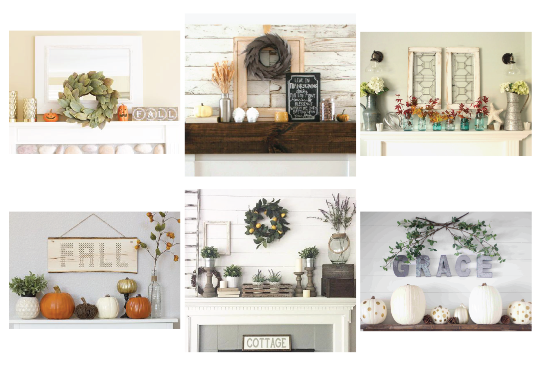 Autumn Inspired Mantle Décor
